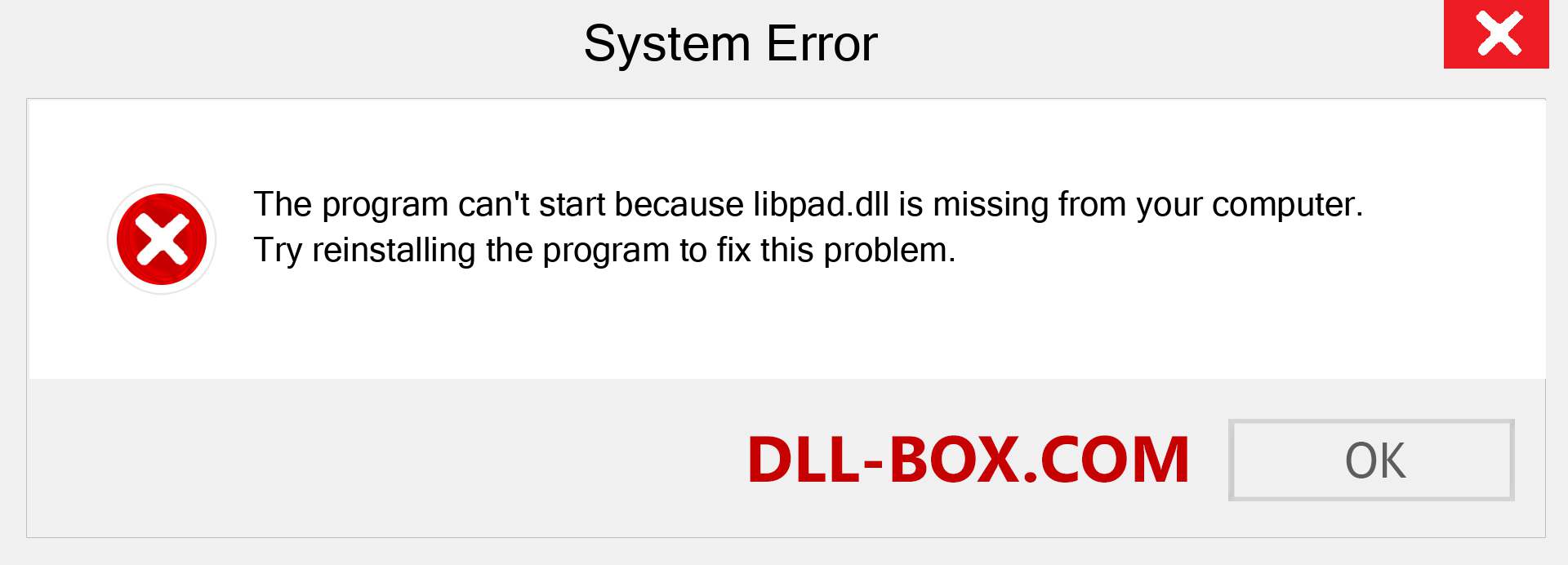  libpad.dll file is missing?. Download for Windows 7, 8, 10 - Fix  libpad dll Missing Error on Windows, photos, images